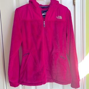 The North Face osito fleece hoodie jacket size M